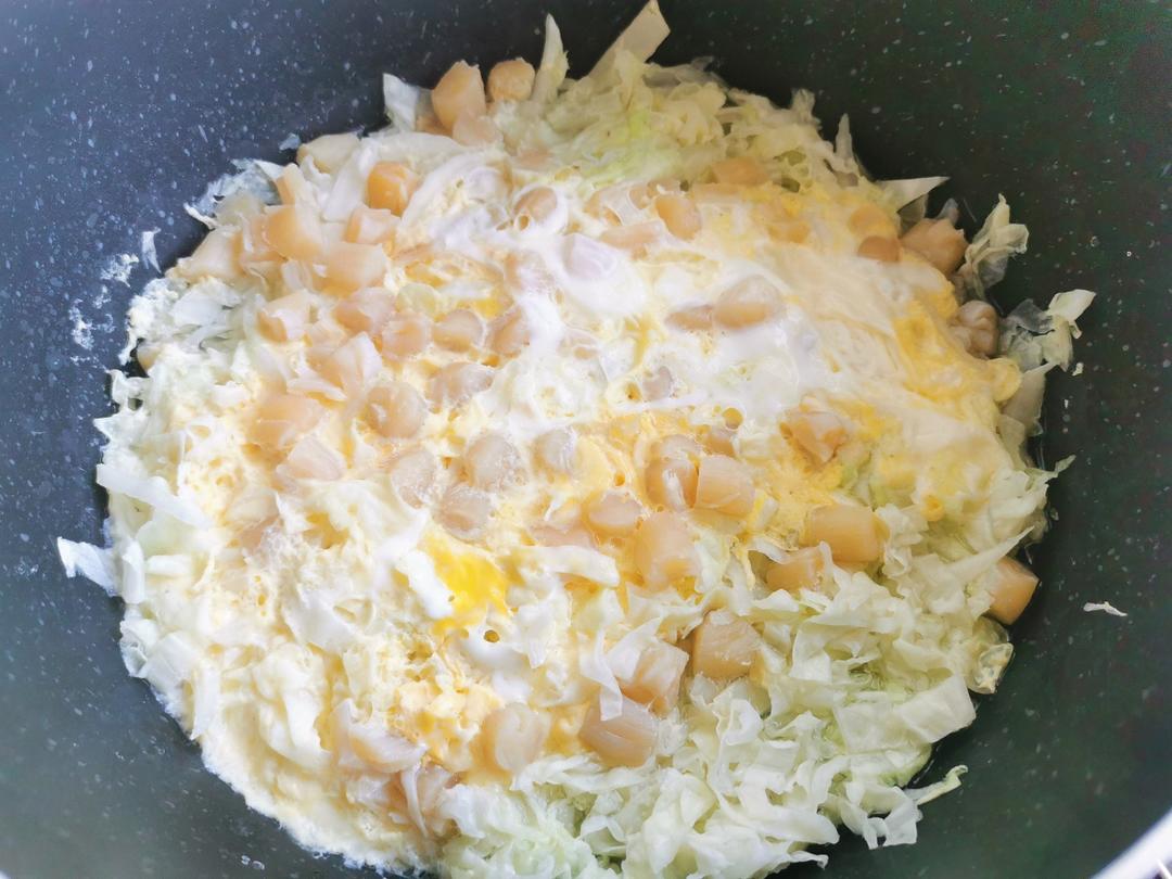 素赛螃蟹----干贝白菜滑蛋