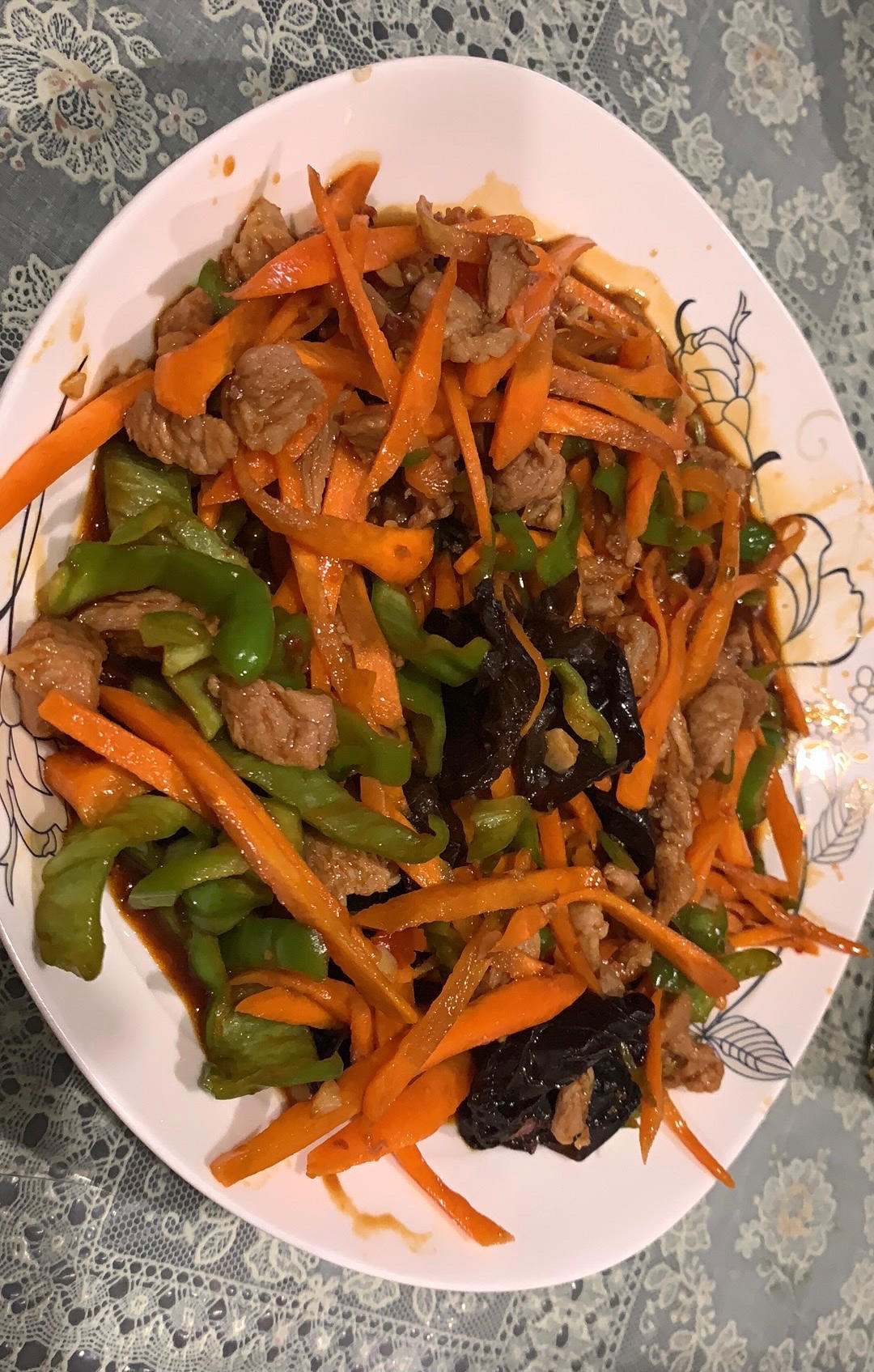 打卡鱼香肉丝