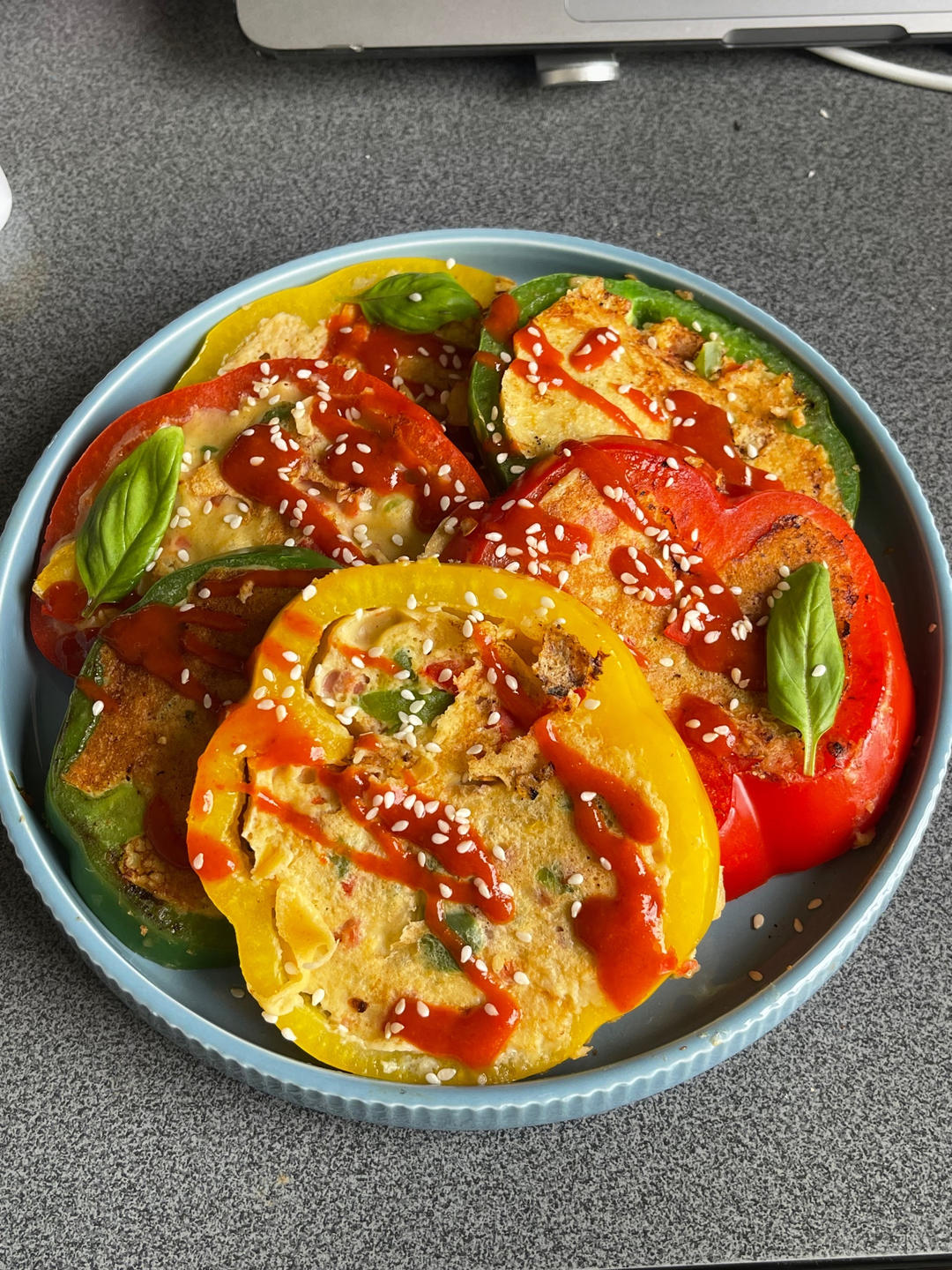 彩椒火腿鸡蛋饼