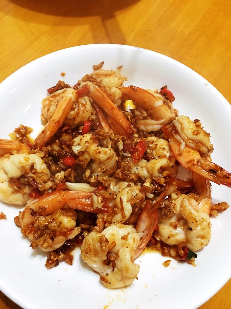 西班牙蒜蓉虾（视频）