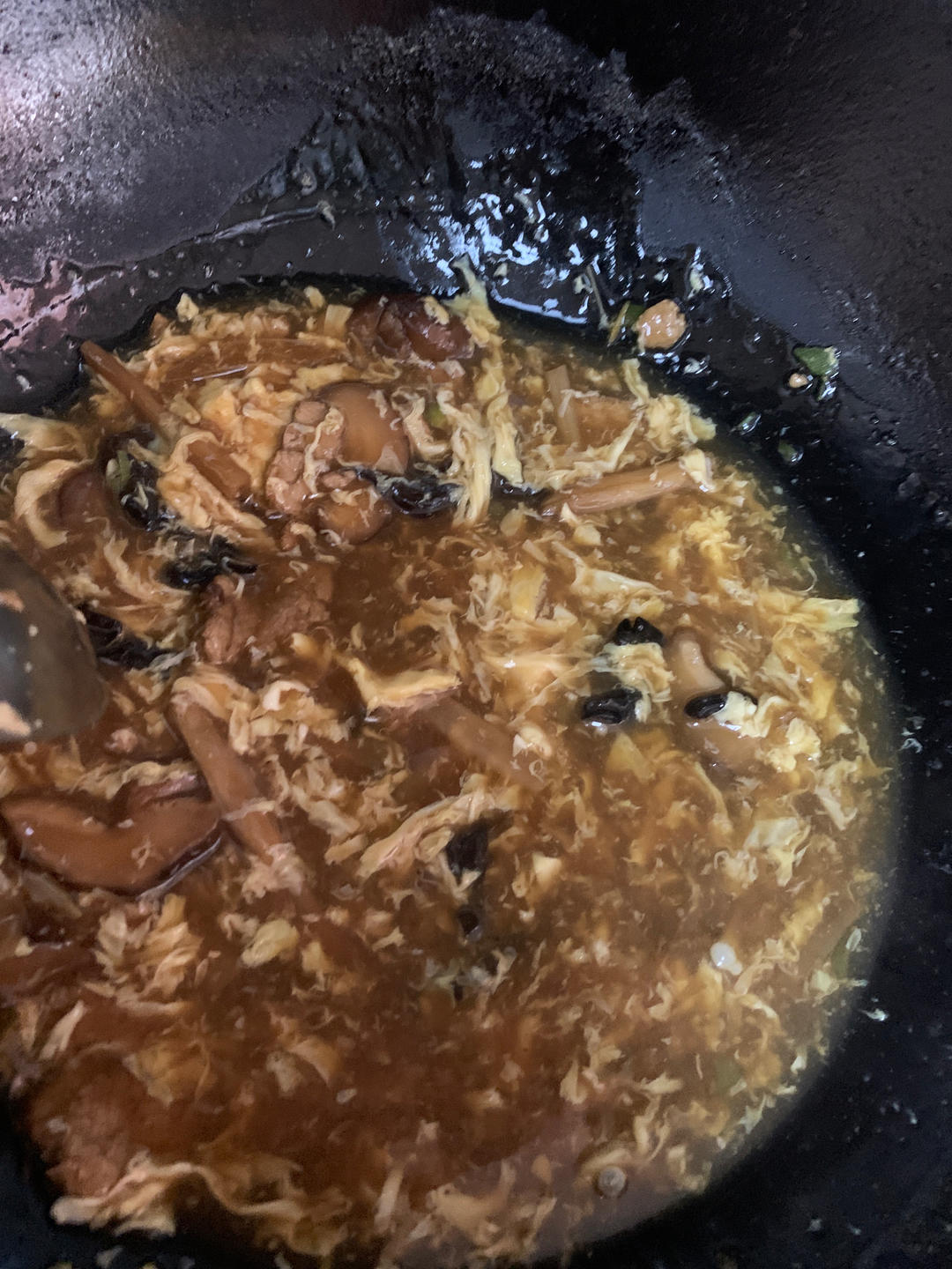 爸爸的黄花木耳打卤面超好吃哦
