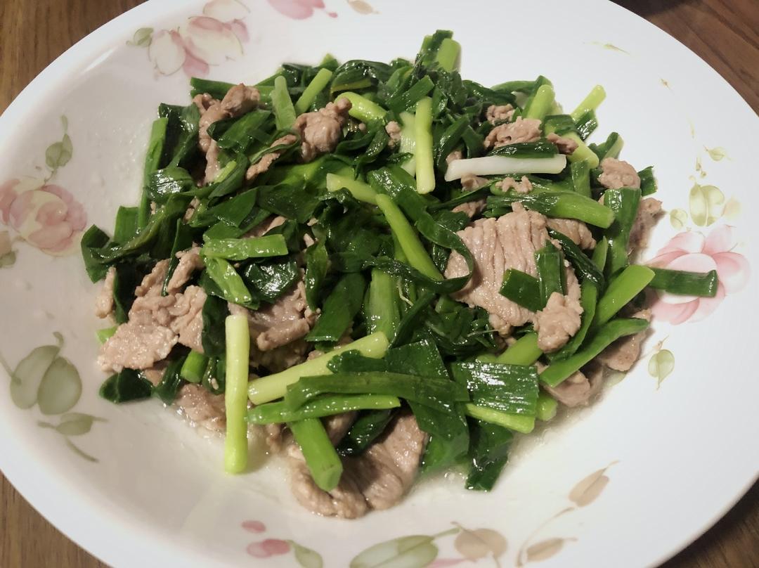 大蒜炒牛肉