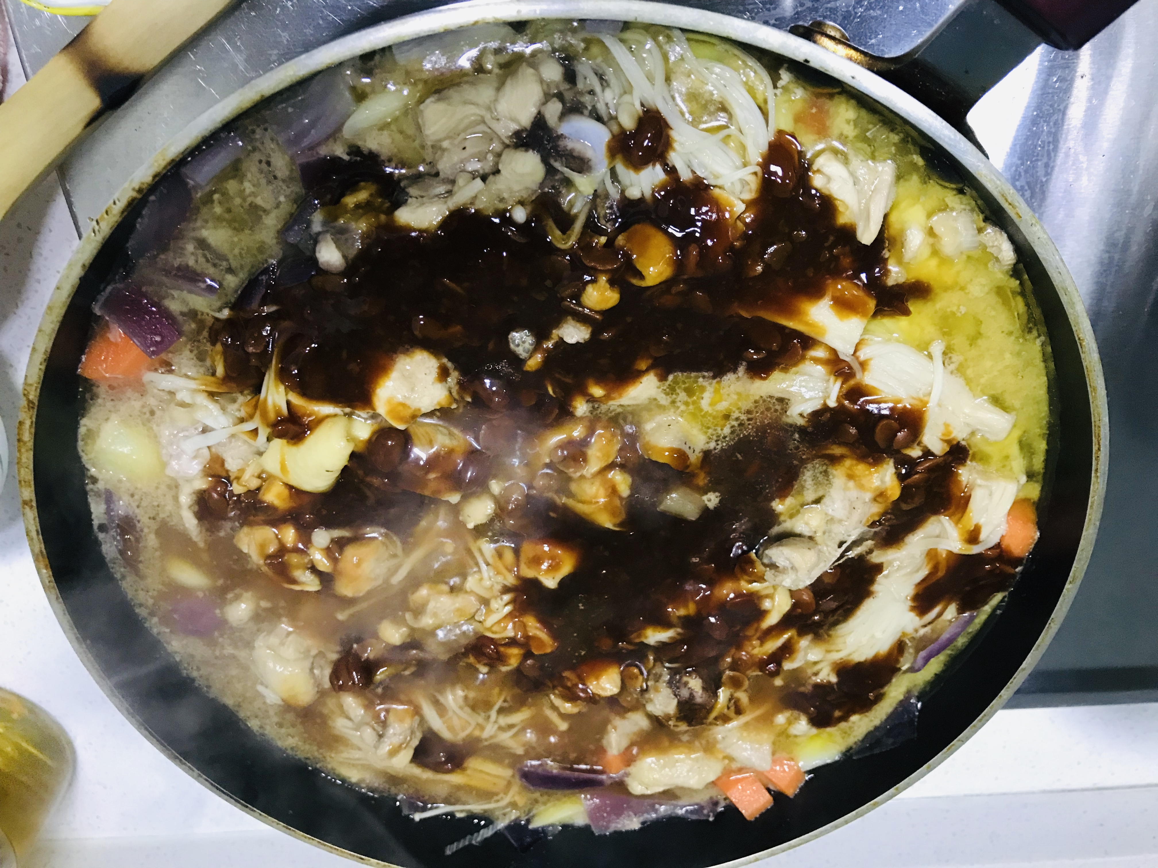 下饭的鸡腿肉焖锅 吃出了黄记煌的赶脚 - <沐沐私房菜谱>的做法 步骤10