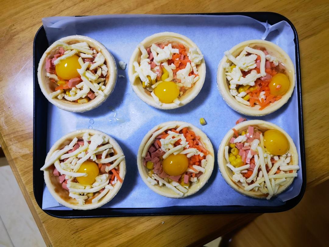 让宝宝毫无抵抗力的鹌鹑蛋披萨蛋挞杯