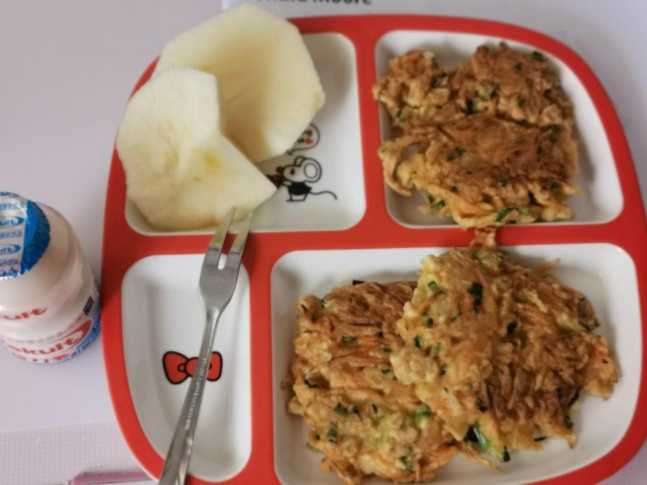 “知否知否应是绿肥红瘦”之香葱胡萝卜丝鸡蛋饼🥕（10分钟制成的营养早餐）