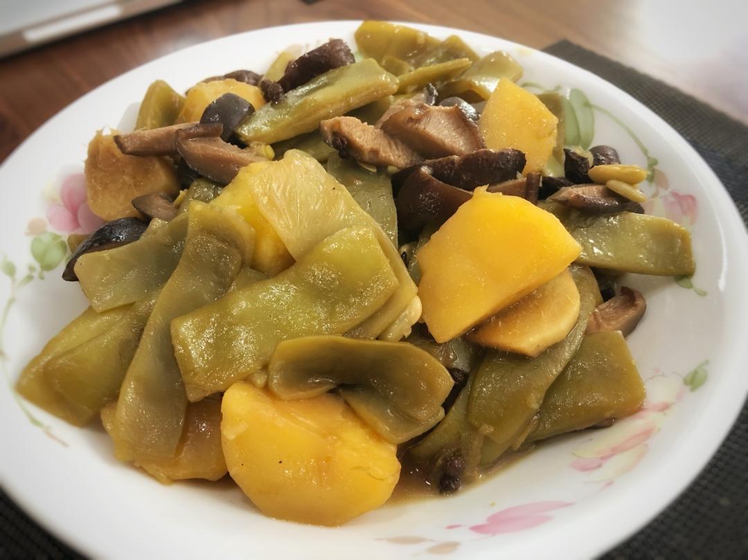 土豆炖豆角