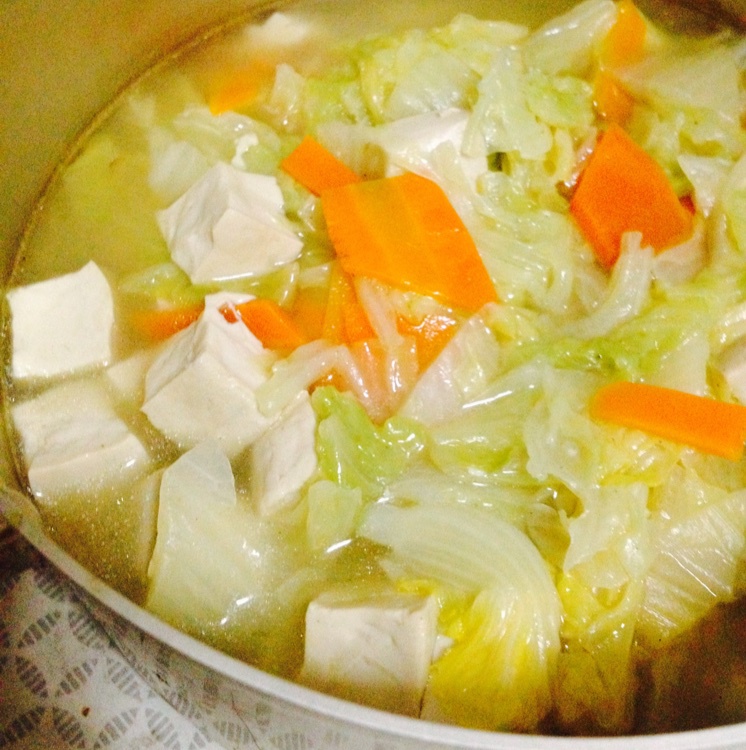 白菜豆腐汤