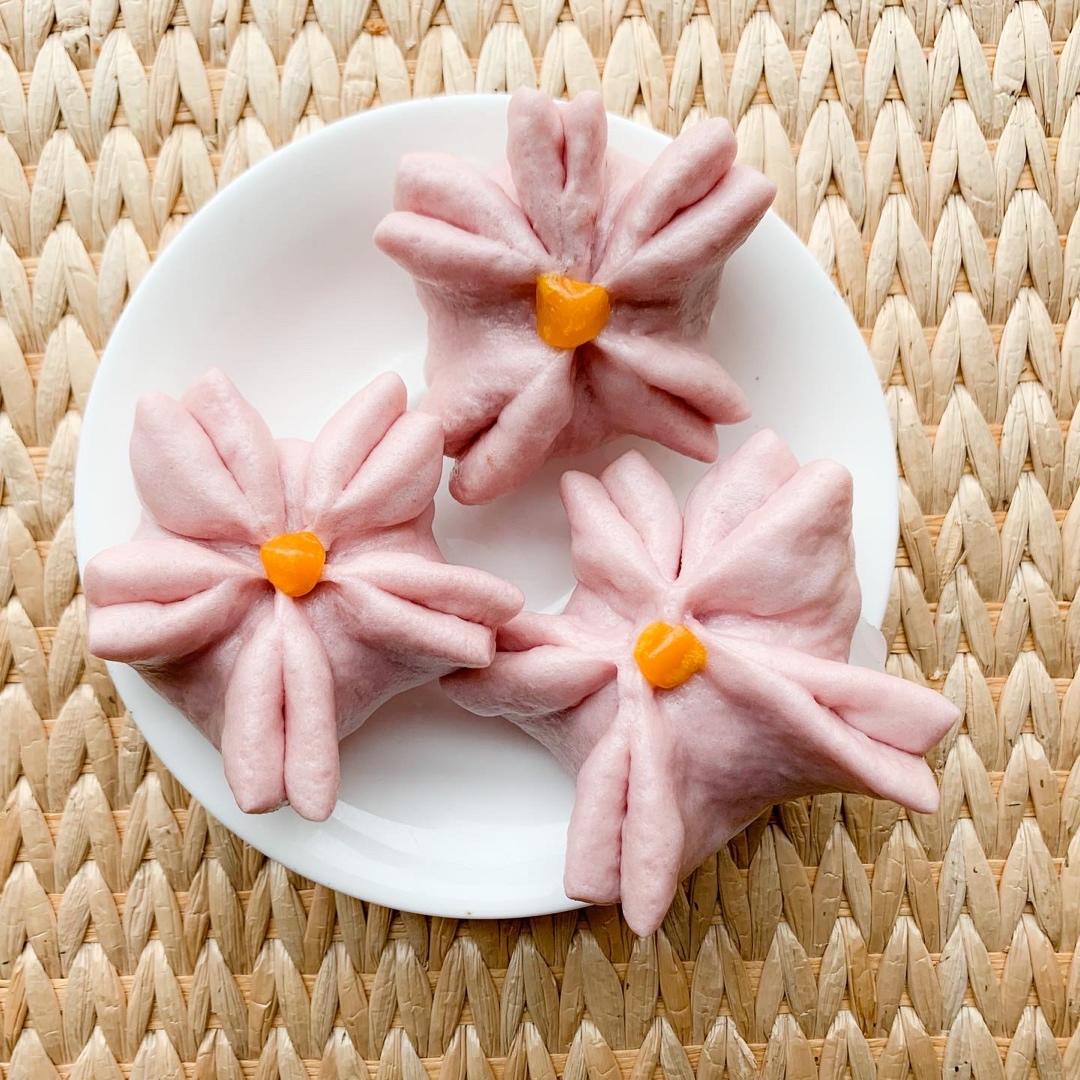 樱花豆沙包