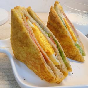 自制快手早餐三明治，营养健康的做法 步骤8