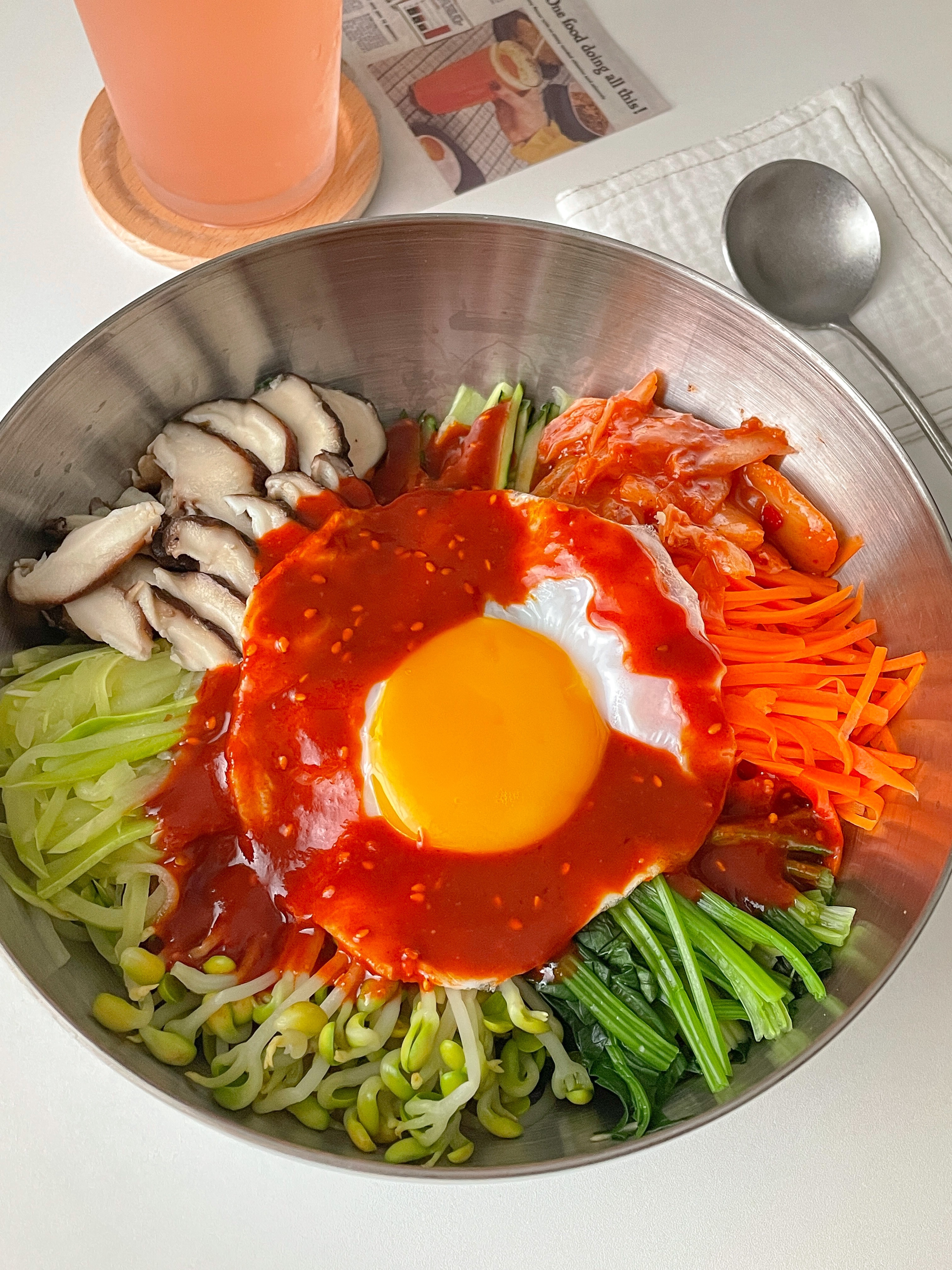 零厨艺减脂餐 ｜ 低卡🇰🇷韩式拌饭的做法