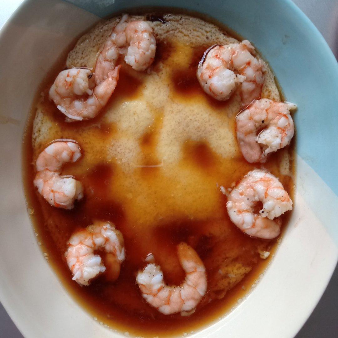 鲜虾蒸水蛋