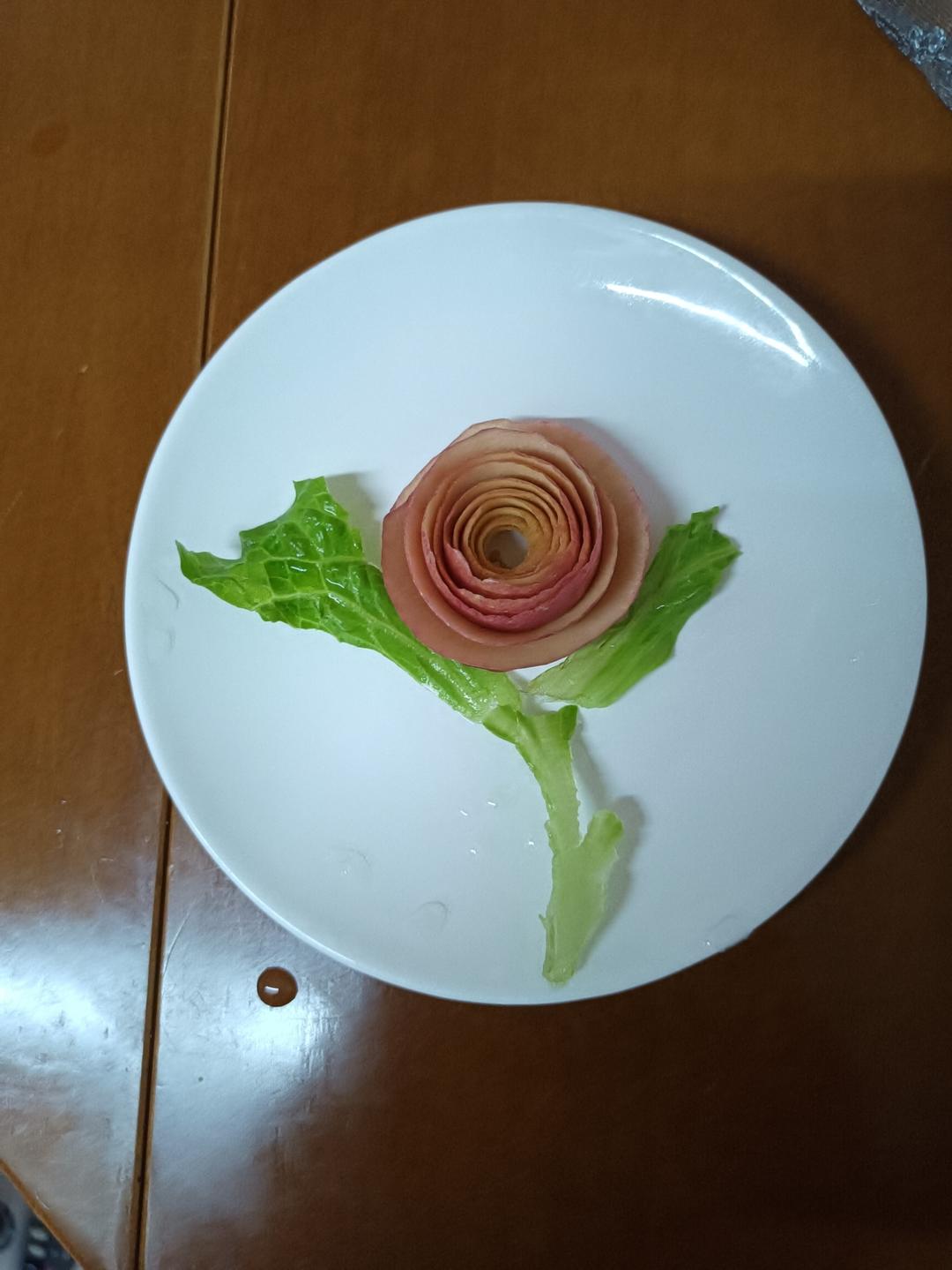 🌹简单美丽的水果皮花🌺