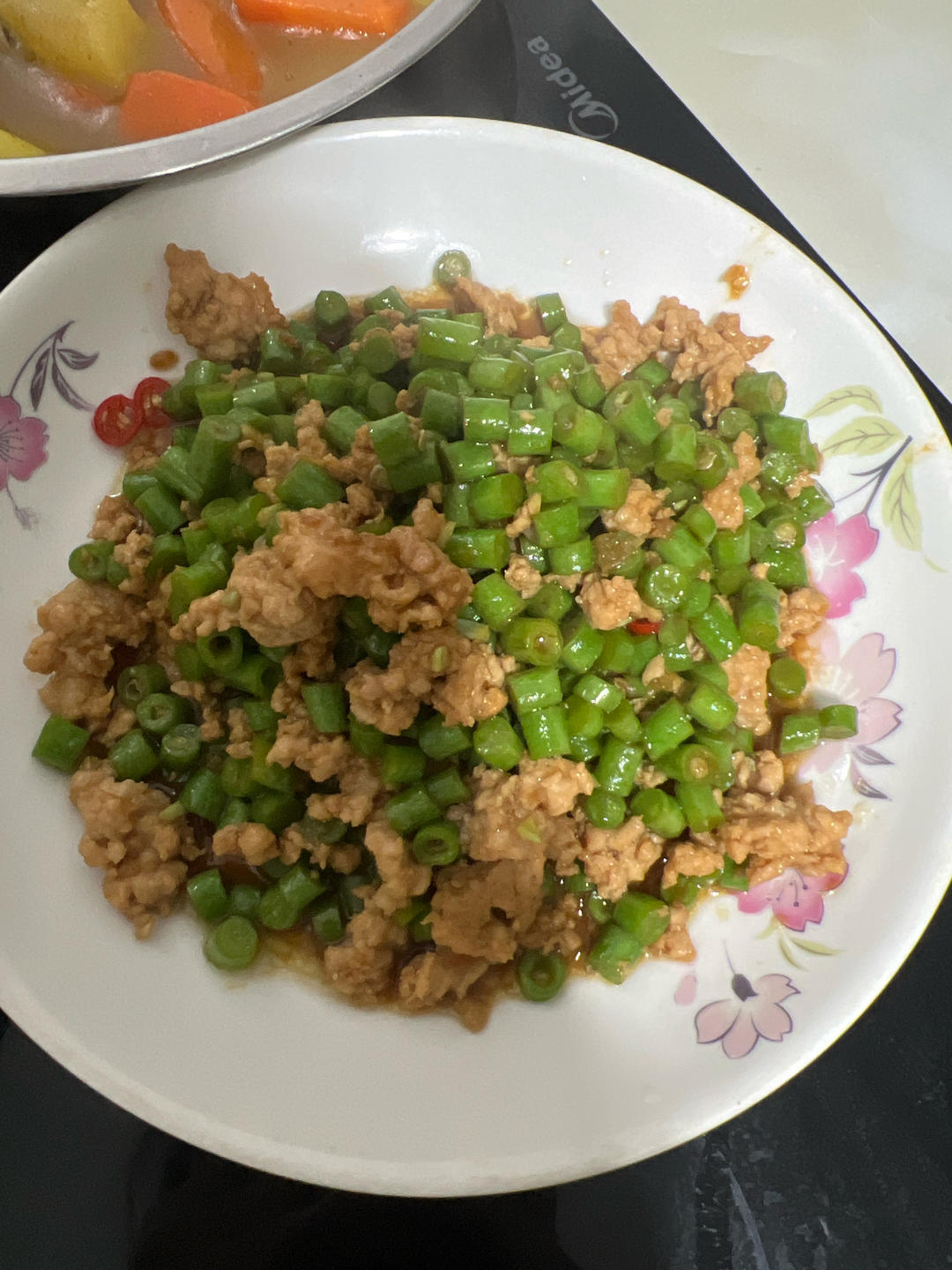 肉沫炒豆角