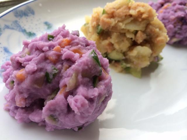 双色土豆泥的做法