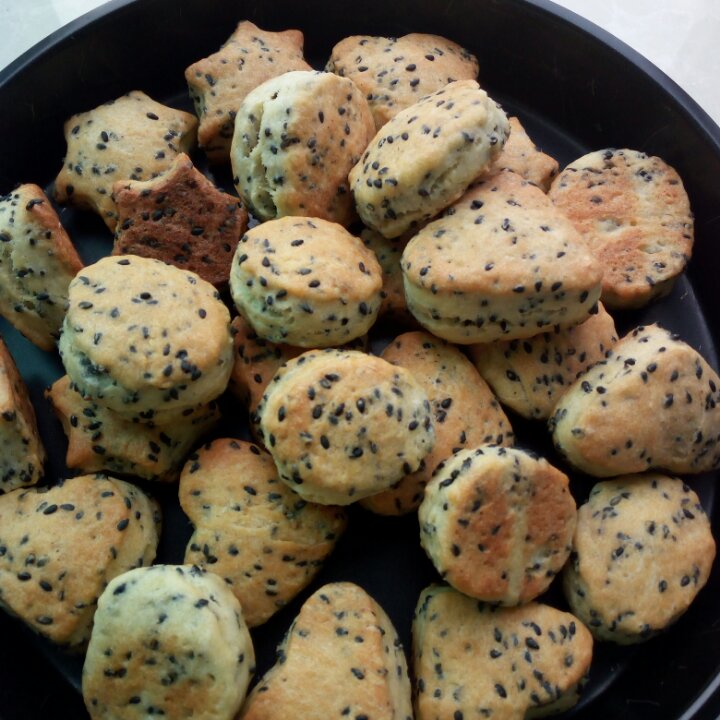 咸香黑芝麻松饼的做法