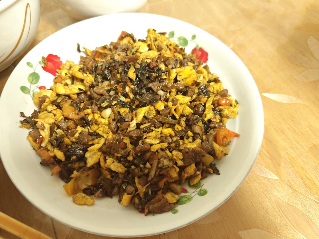 鸡蛋炒外婆菜(下饭菜)