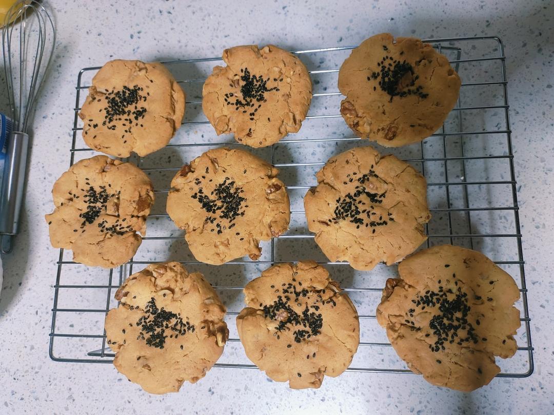 酥掉渣的核桃酥🍪零基础，超简单