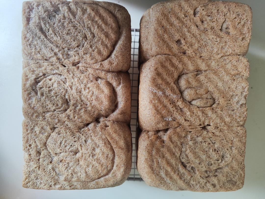 【有奖跟做】70%全麦吐司🍞（烫种➕波兰种）