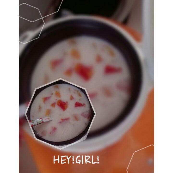 鲜奶炖木瓜