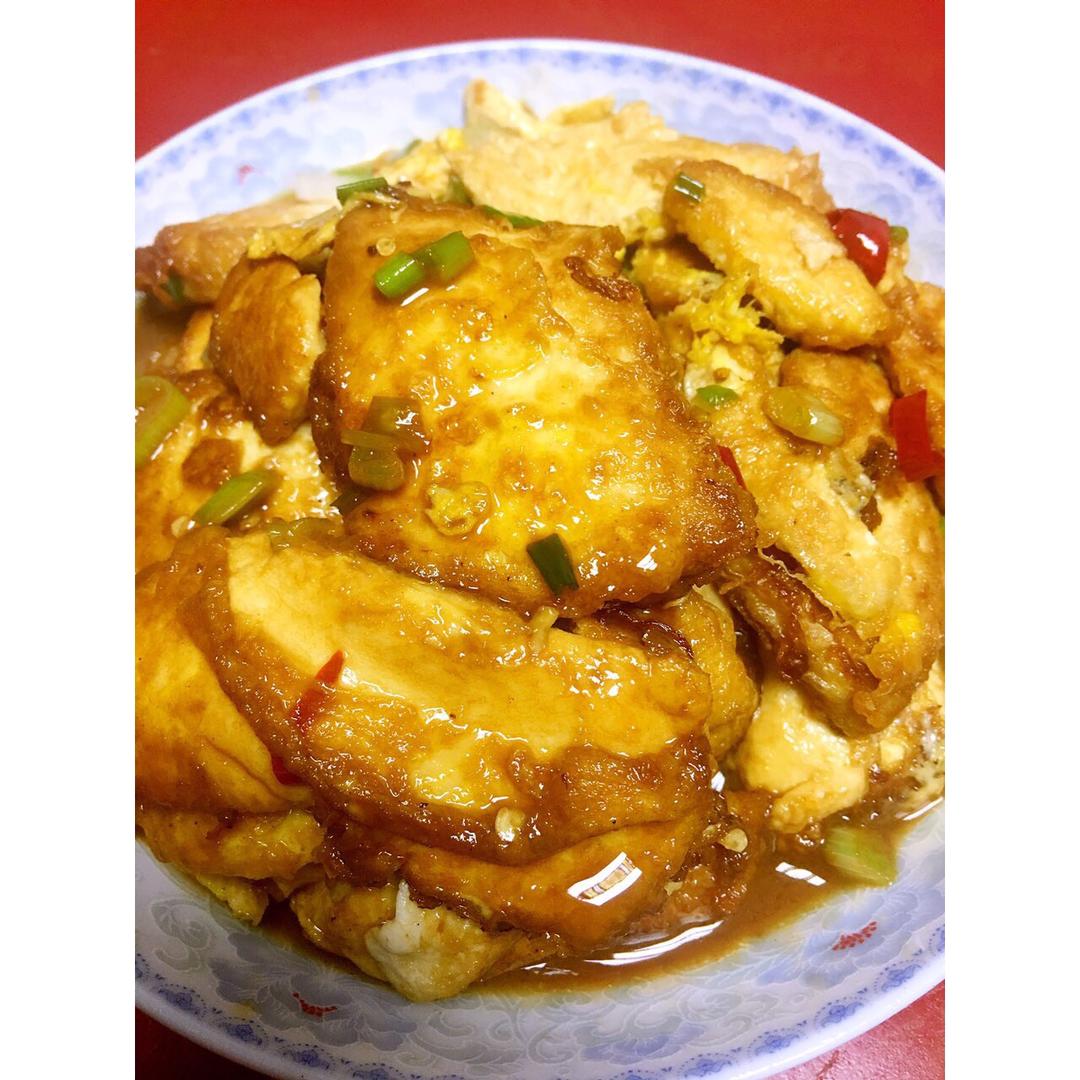 君逗逗做的鸡蛋煎豆腐