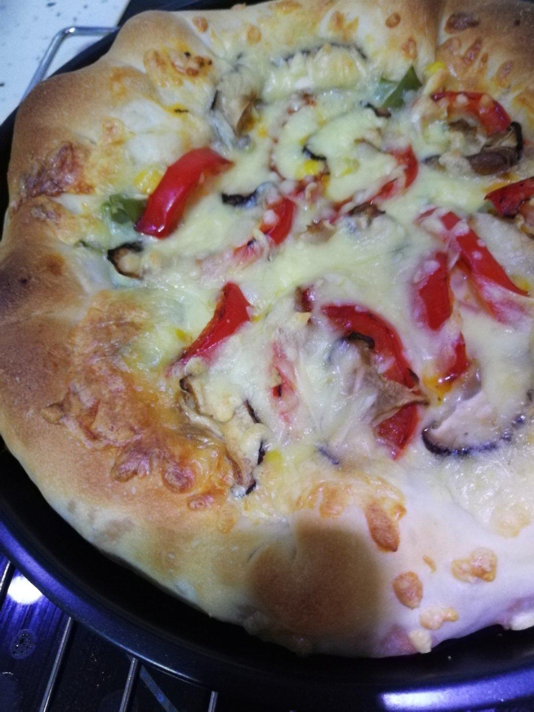 黄金培根薄底披萨