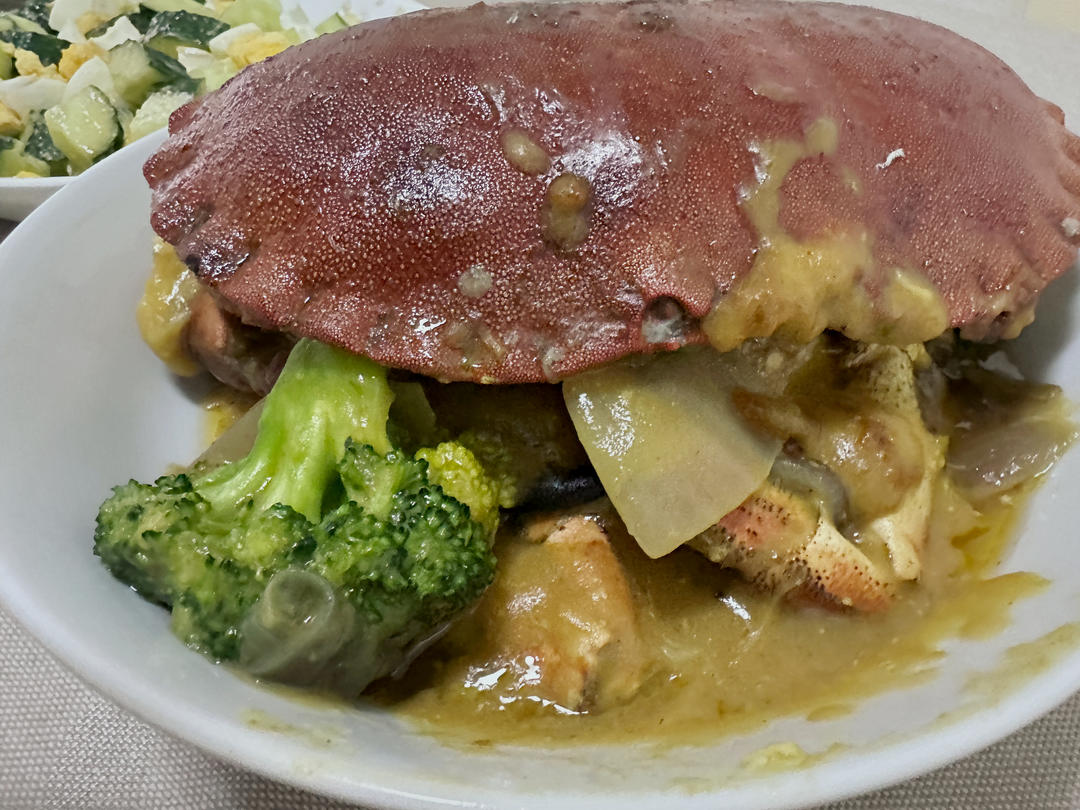 快手咖喱黄道蟹（面包蟹）——不用椰浆