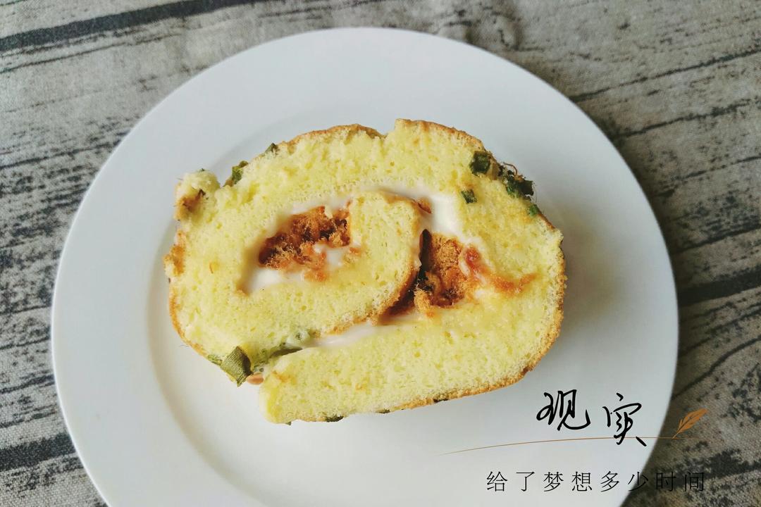 香葱肉松肥蛋糕卷～