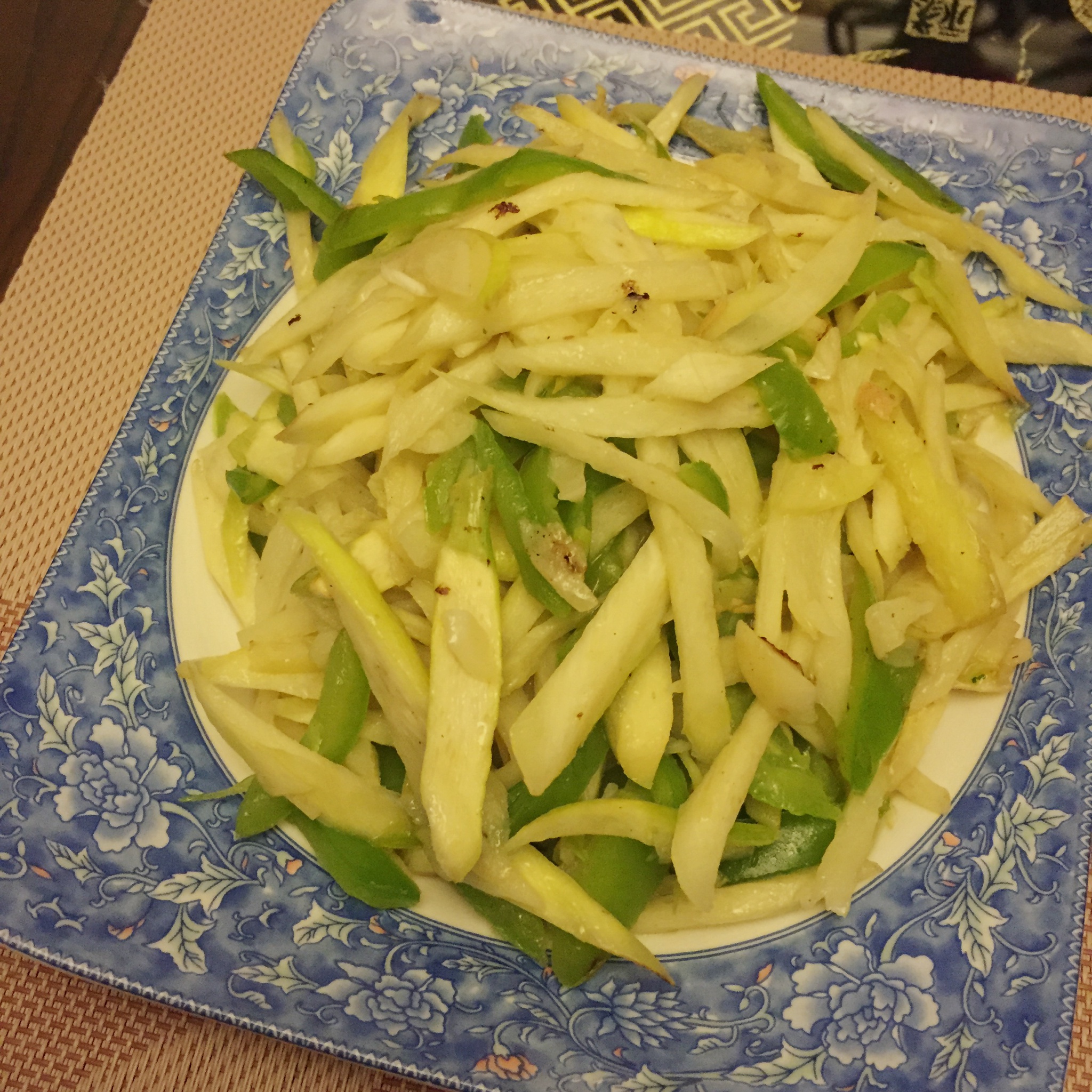 茭白炒青椒