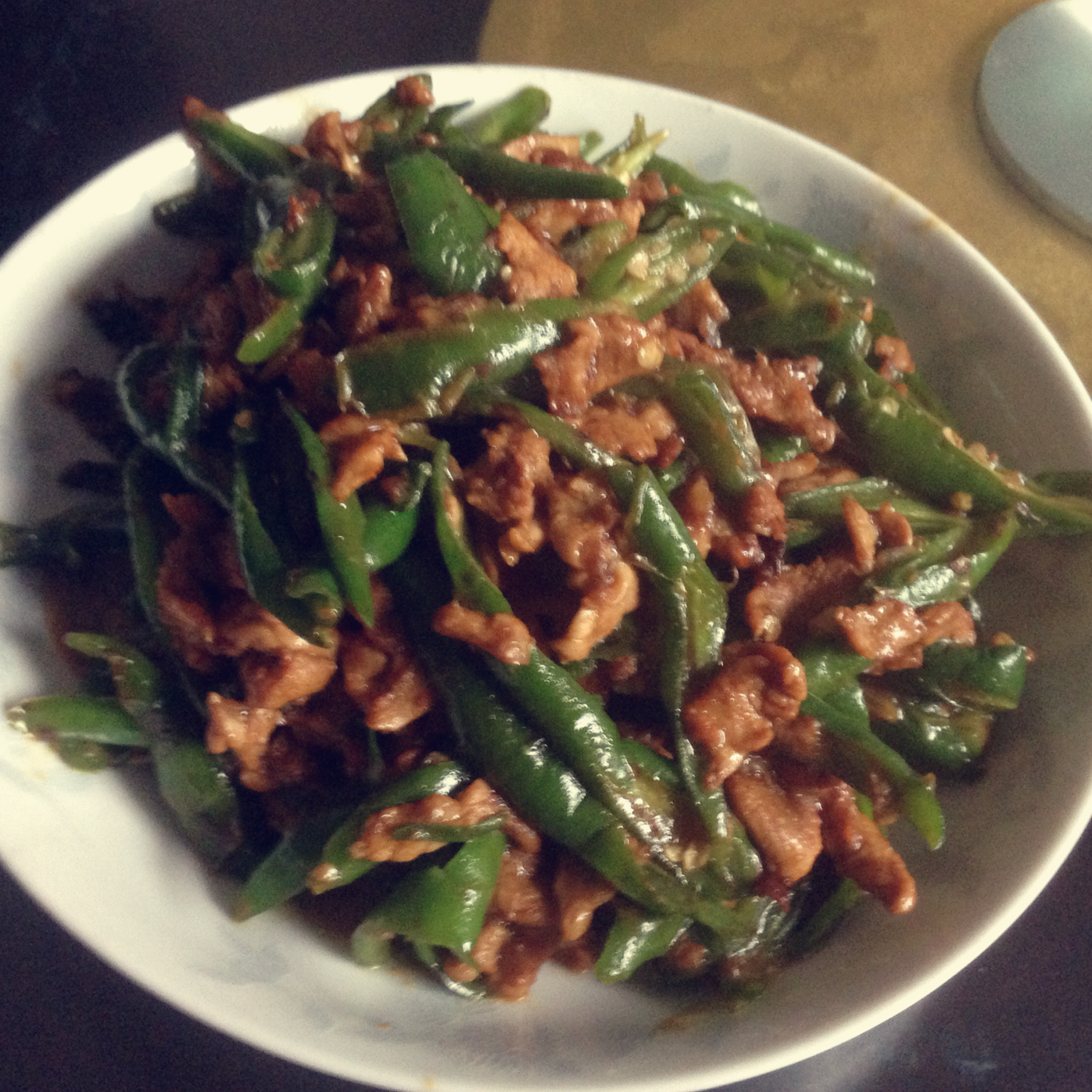 尖椒炒肉