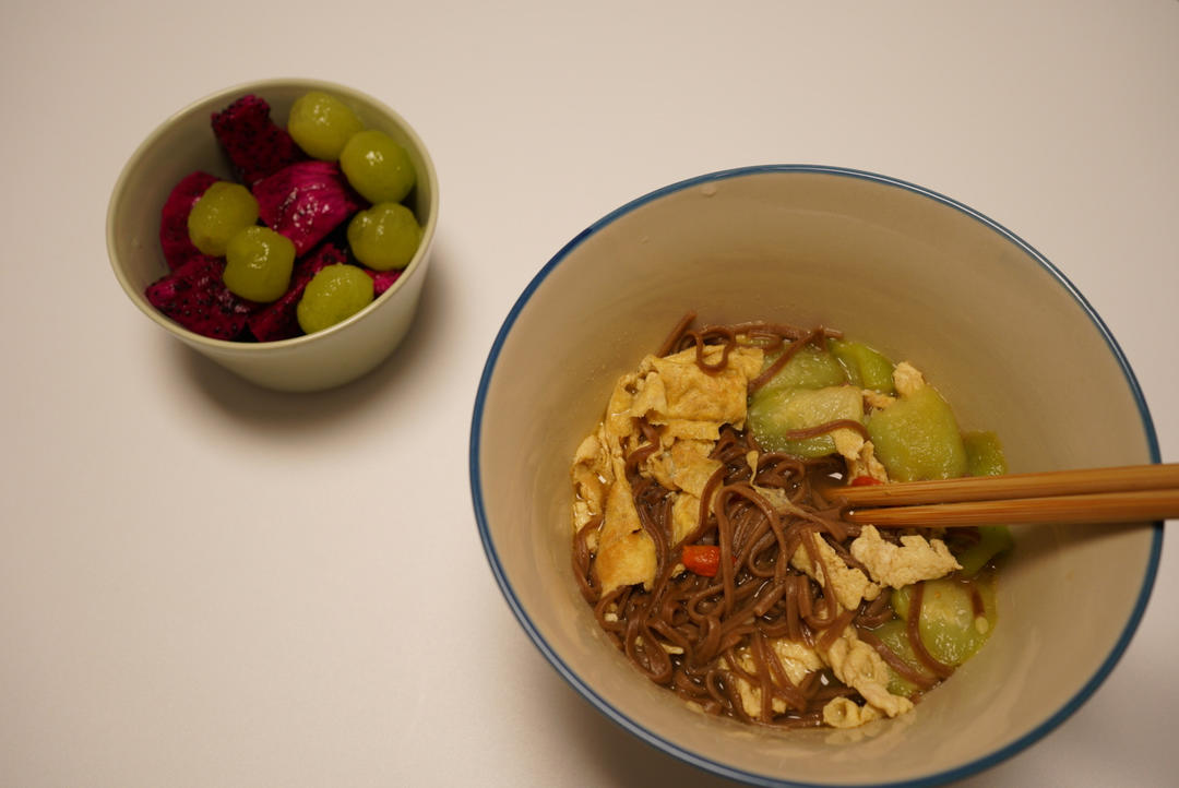 丝瓜鸡蛋汤(汤面)