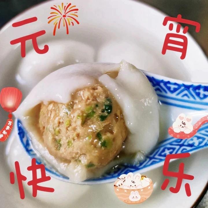 上海本地荠菜肉汤团