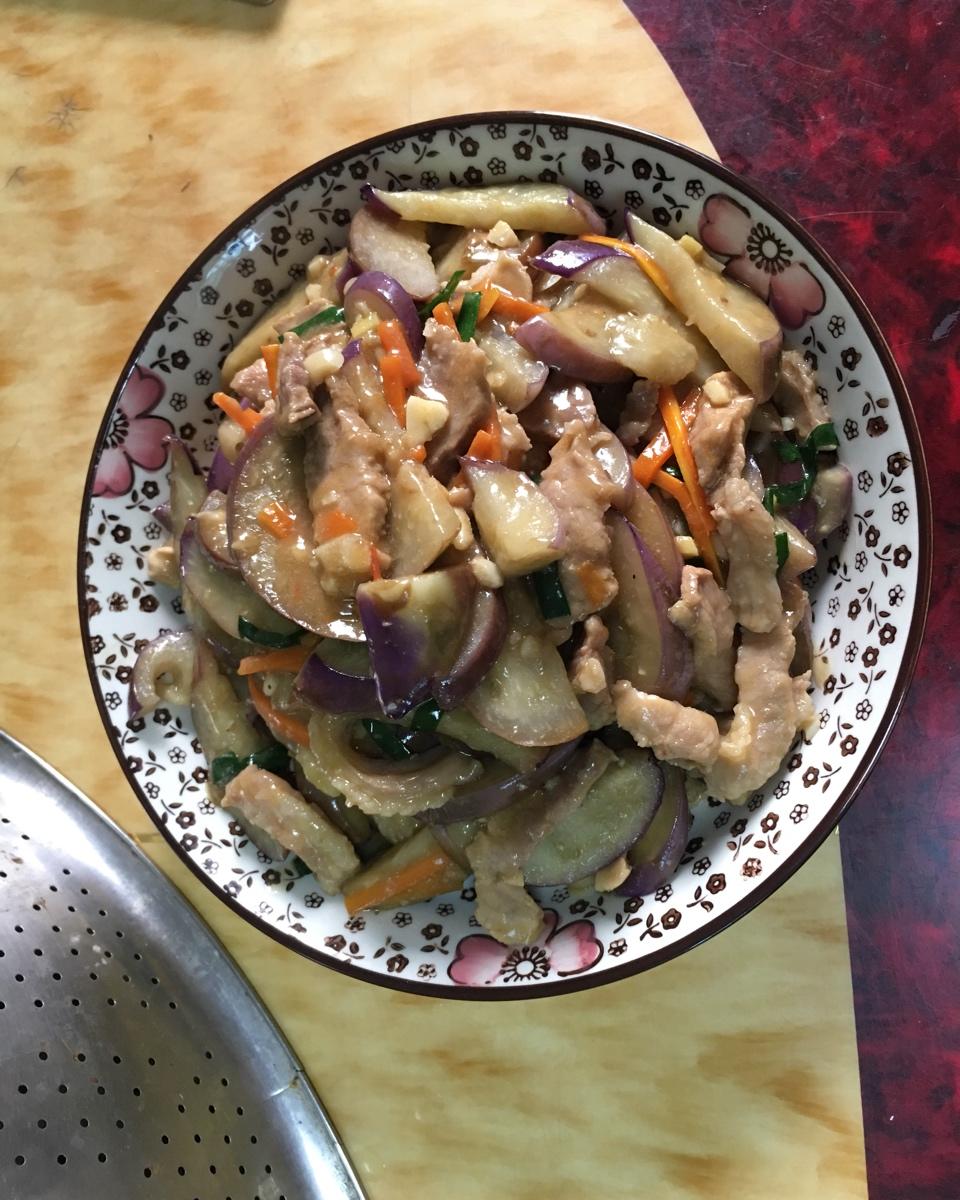 肉丝烧茄子