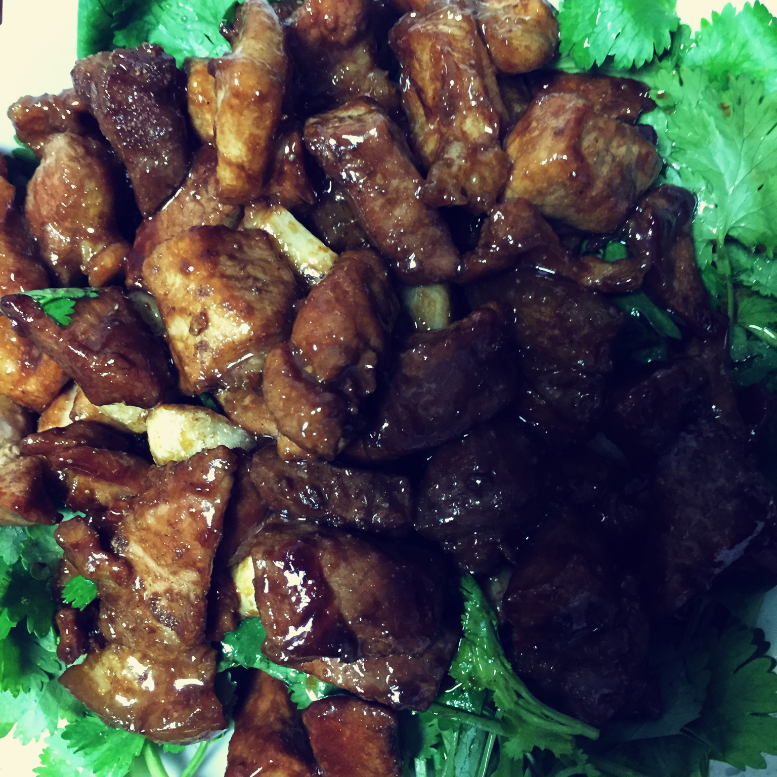 香蒜孜然猪肉粒-解馋神器