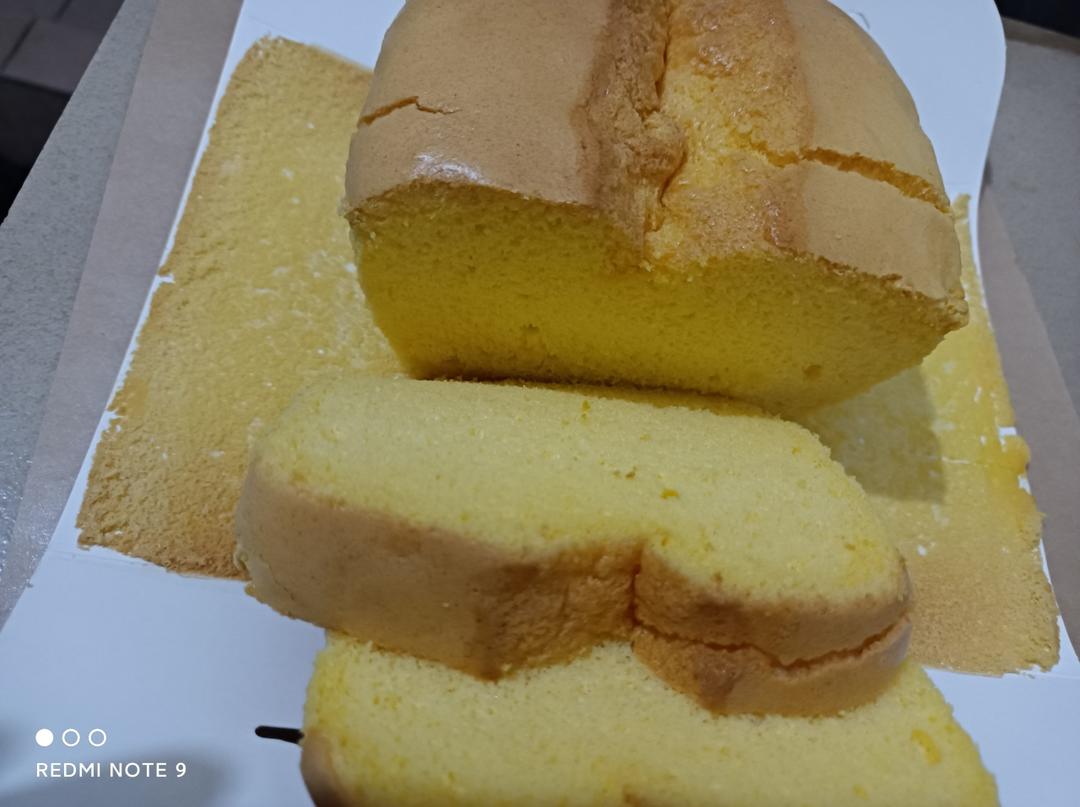无泡打粉的金枕蛋糕—一次成功零失败