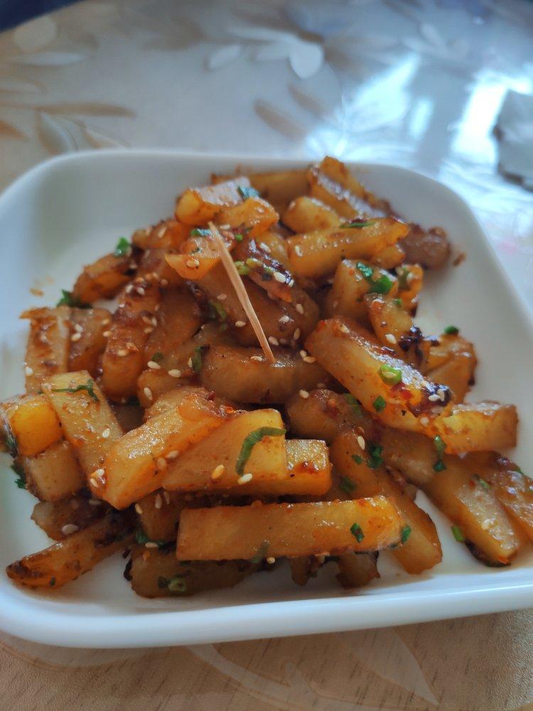 水煎土豆条
