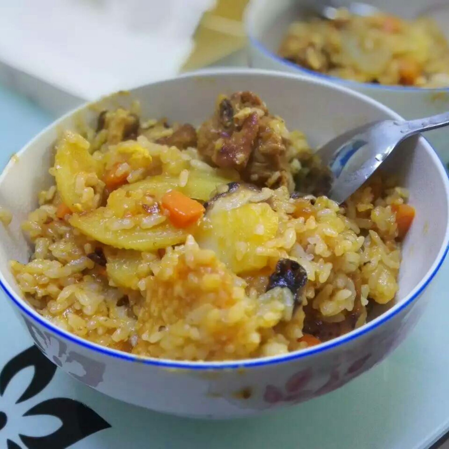 喷香排骨焖饭（爆好吃）