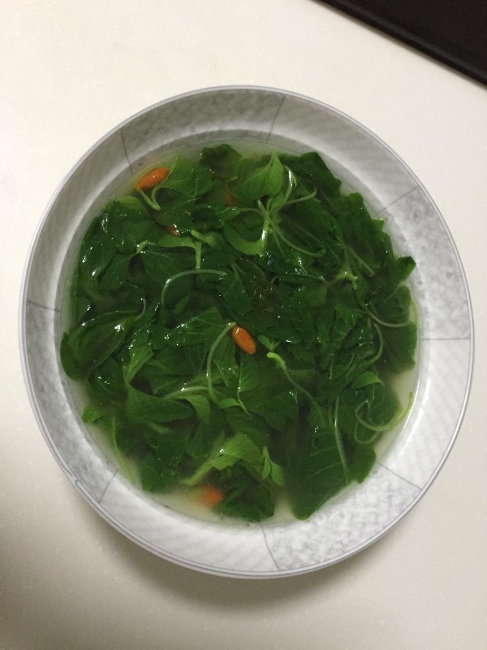 俊与泓做的苋菜汤