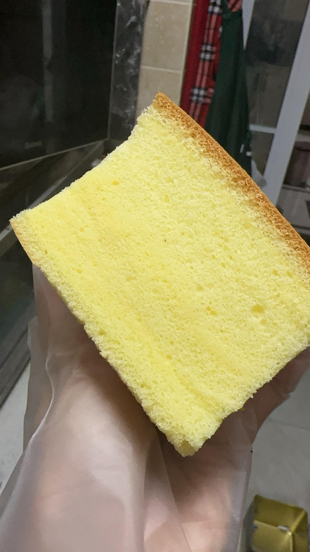 咸蛋黄芝士流心古早蛋糕