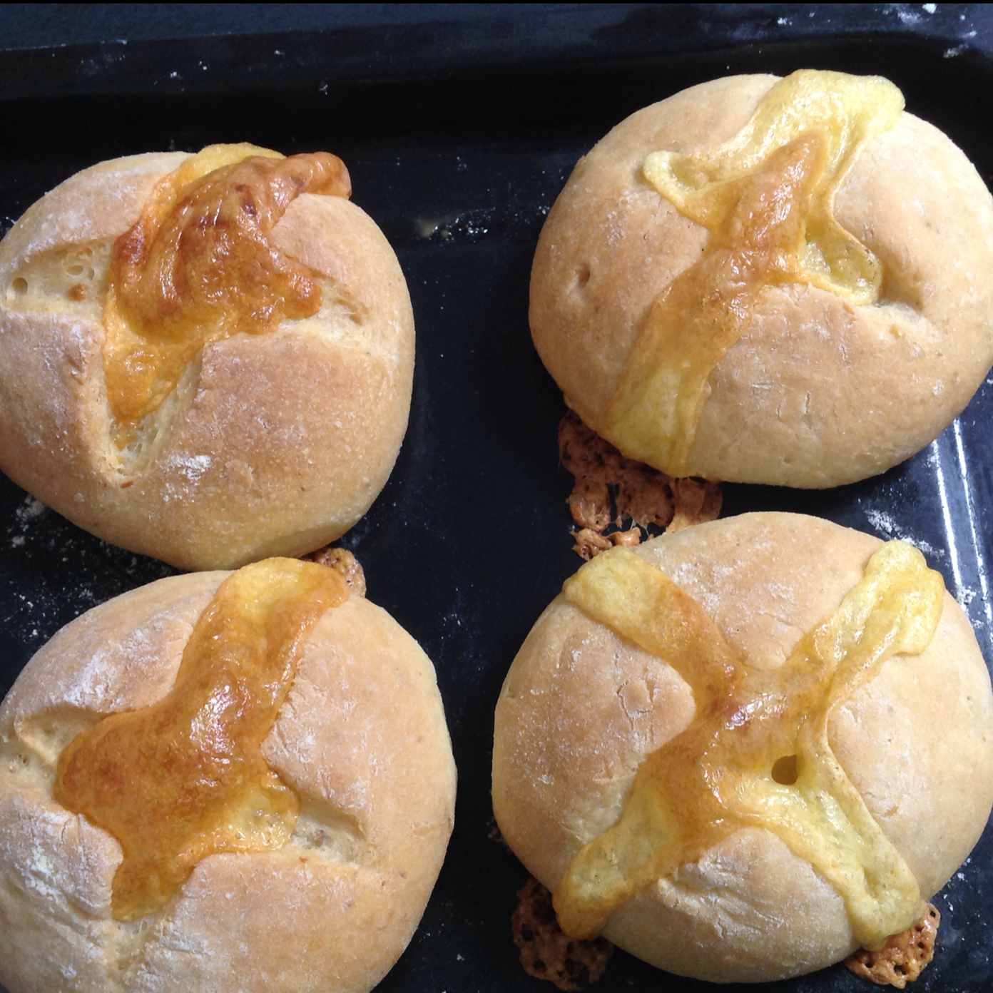 全麦芝士熔岩面包