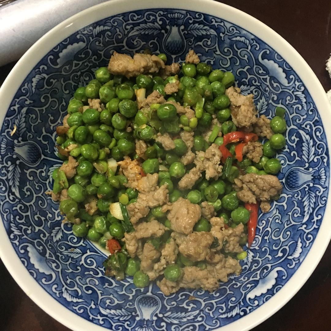 豌豆炒肉