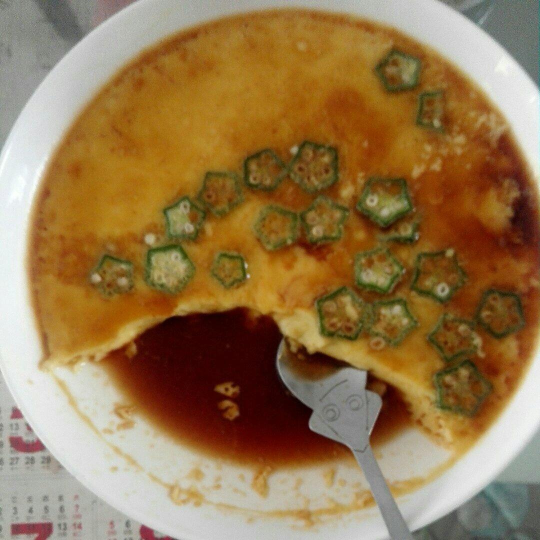 颜值控-做一朵开在碗里的花秋葵蒸水蛋
