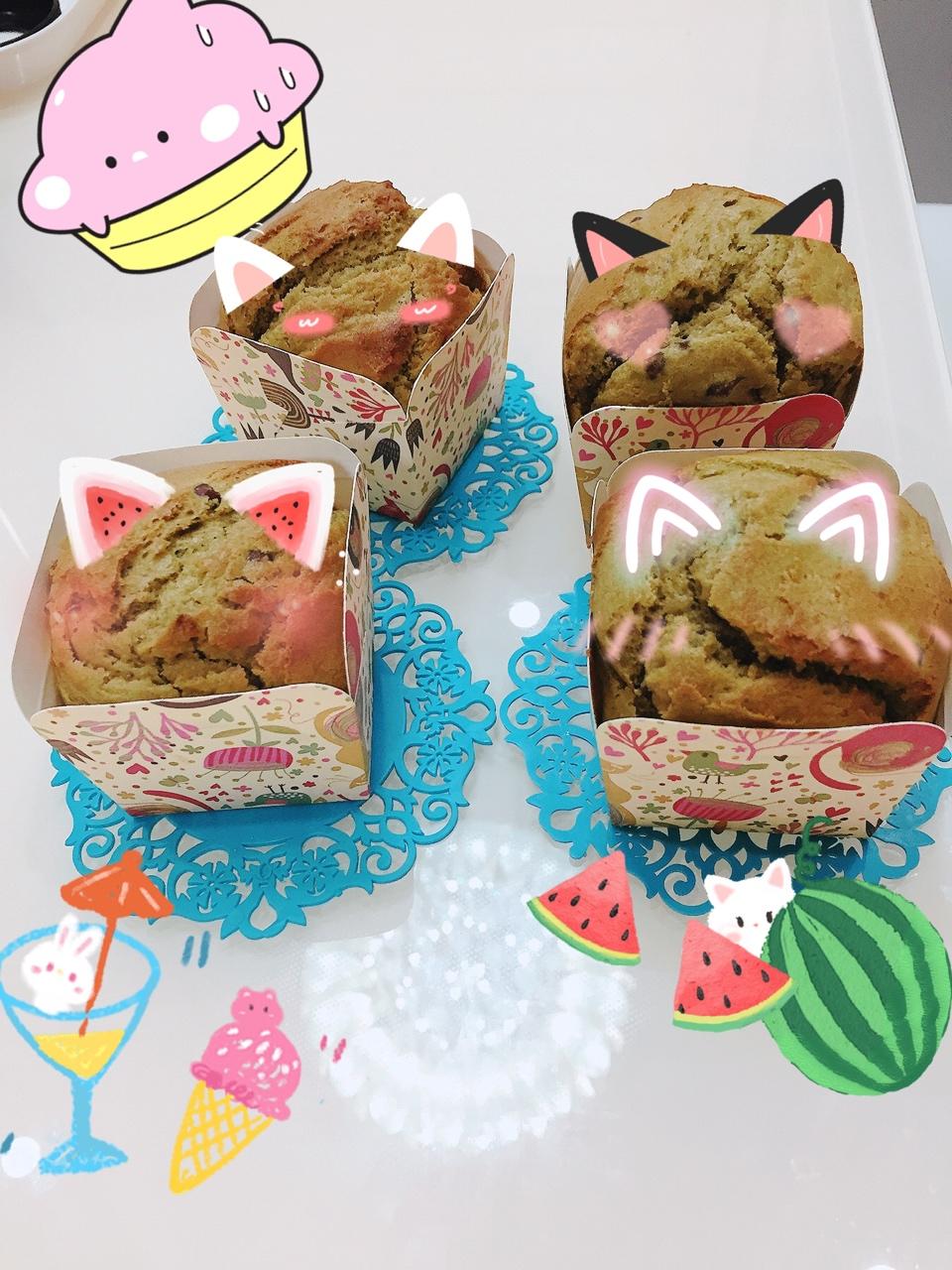 抹茶红豆玛芬
