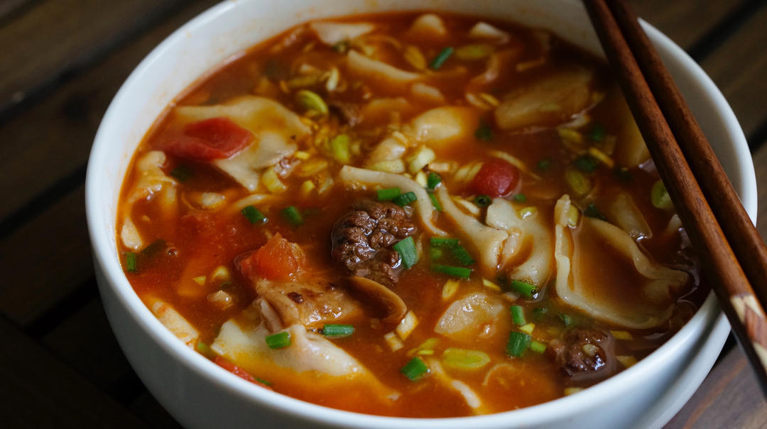 王芫荽做的西北面食之:揪面片儿