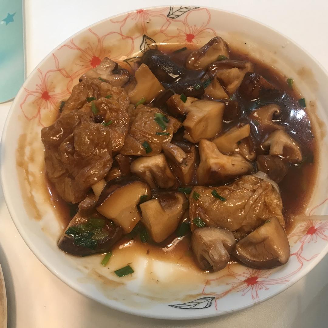 香菇烧面筋