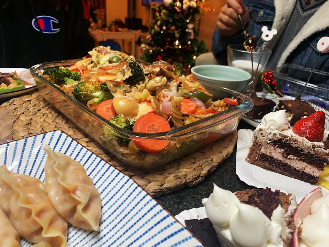 圣诞狂欢趴——圣诞焗时蔬意面