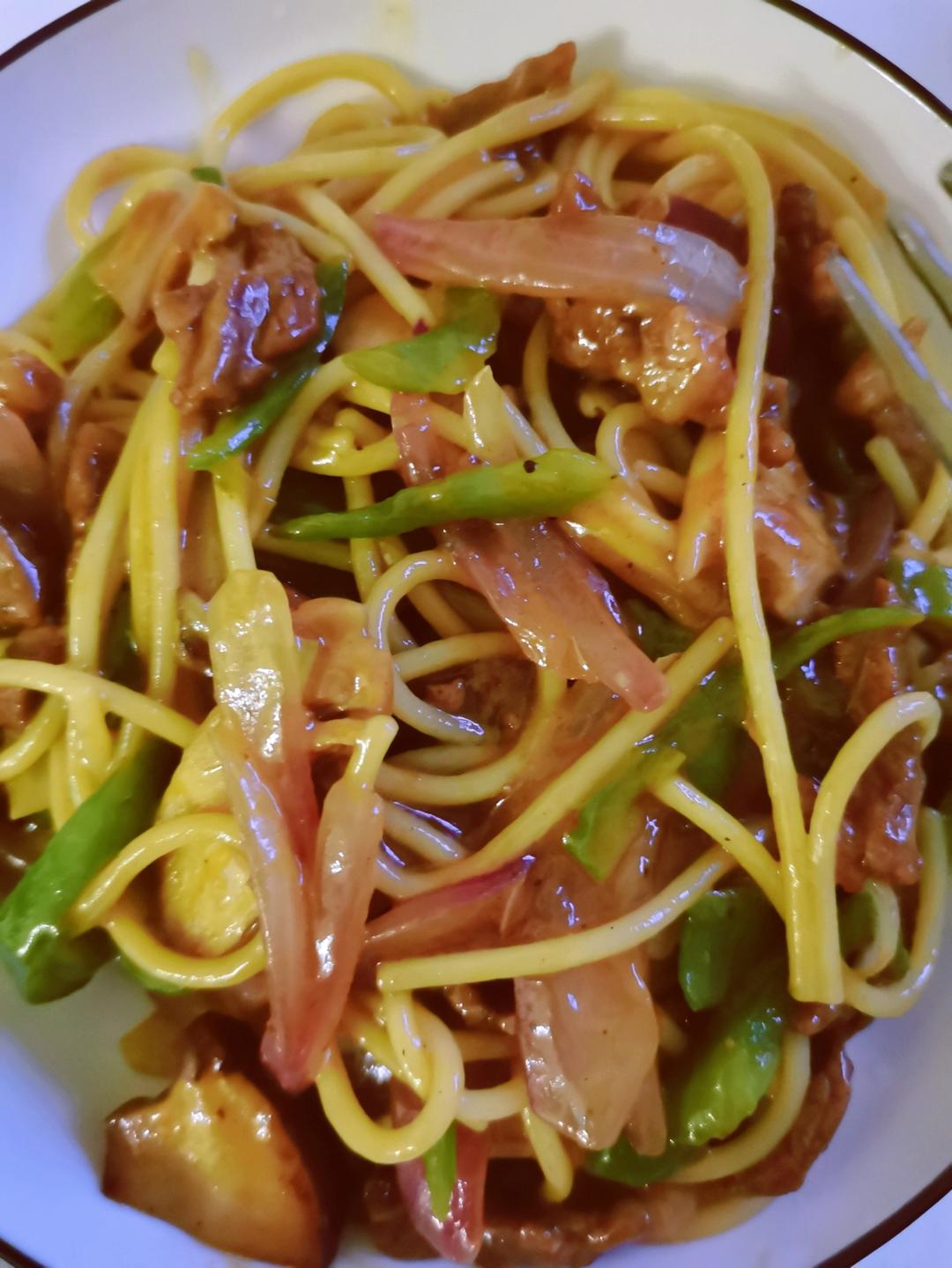 比餐厅好吃的黑椒牛柳意面🍝零失败简单教程