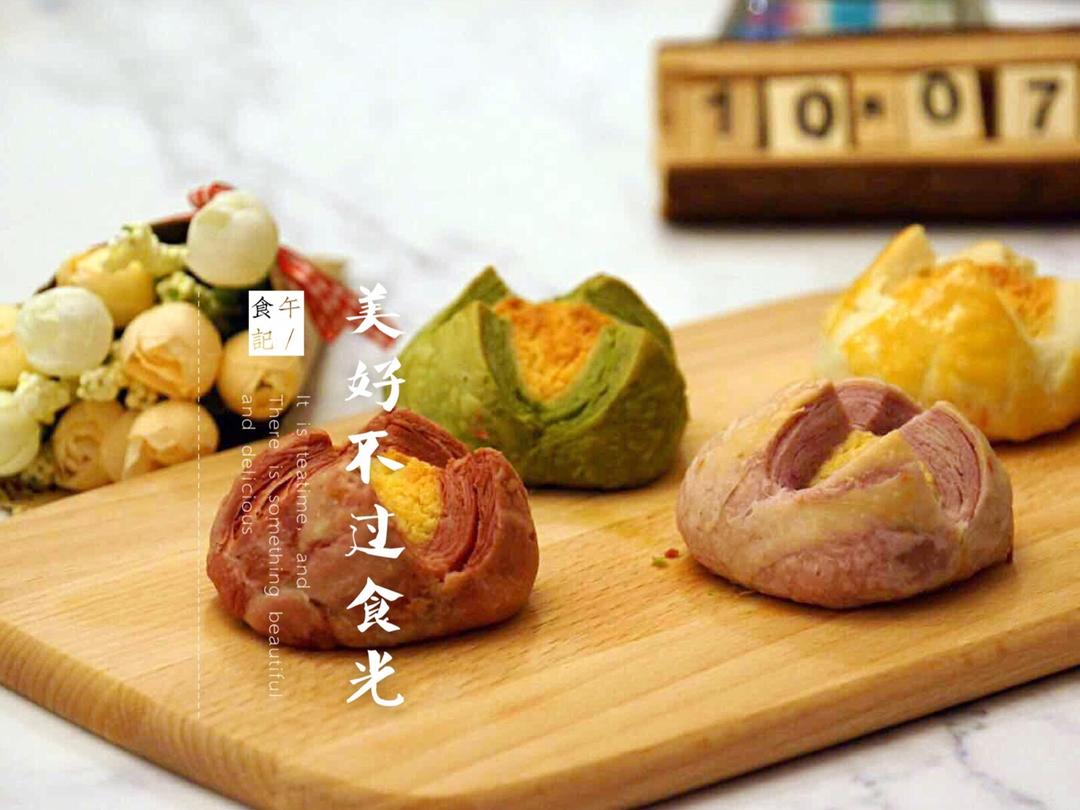 花开富贵之四种口味的椰蓉开口酥