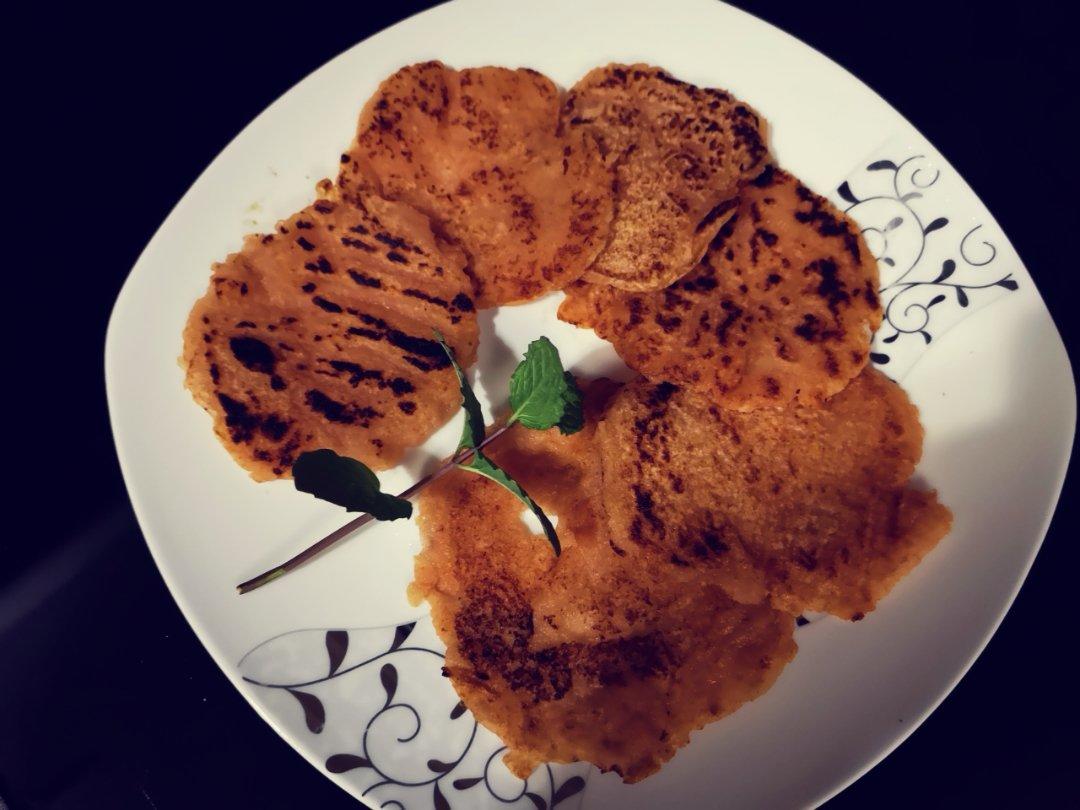 胡萝卜苹果榨汁渣渣饼