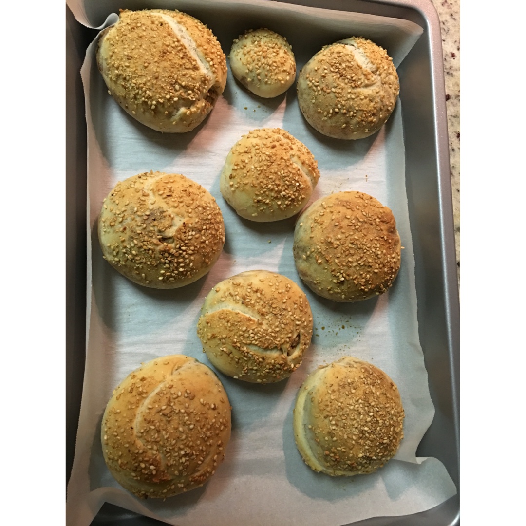 烤箱版麻酱烧饼