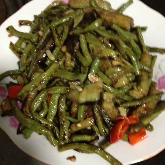 茄子烧豆角